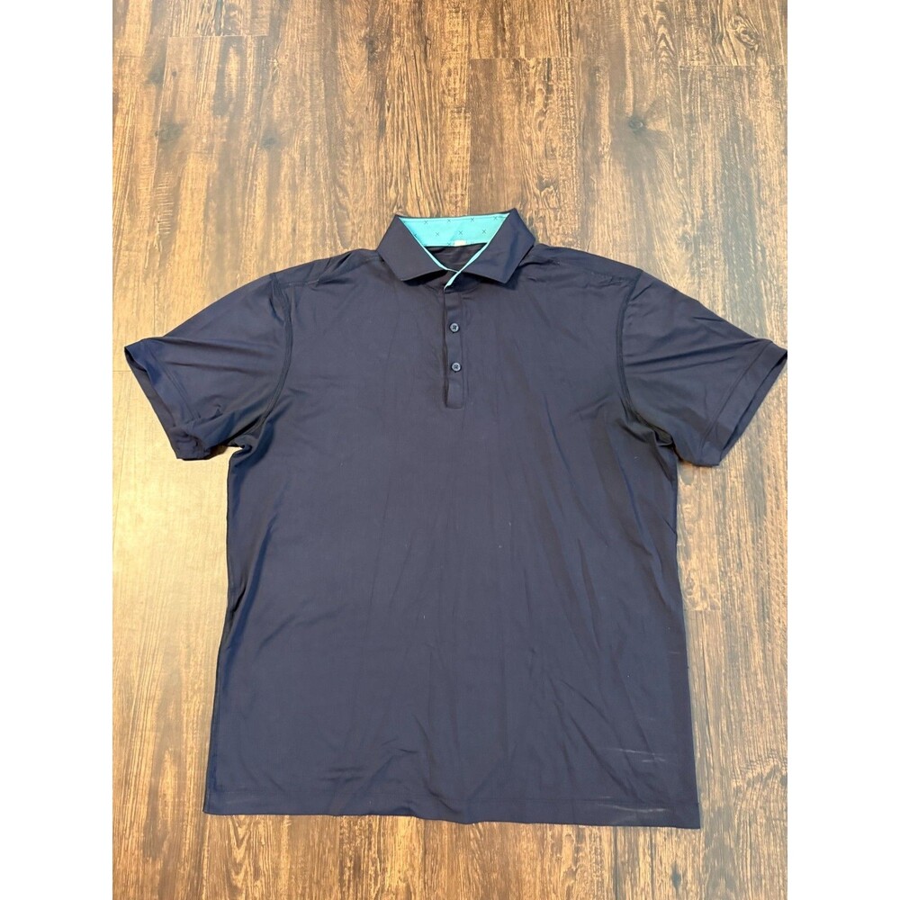 Lululemon Performance Polo Shirt Mens Sz XL Short Sleeve Poly Blend